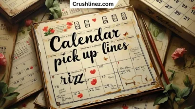 Calendar Pick Up Lines