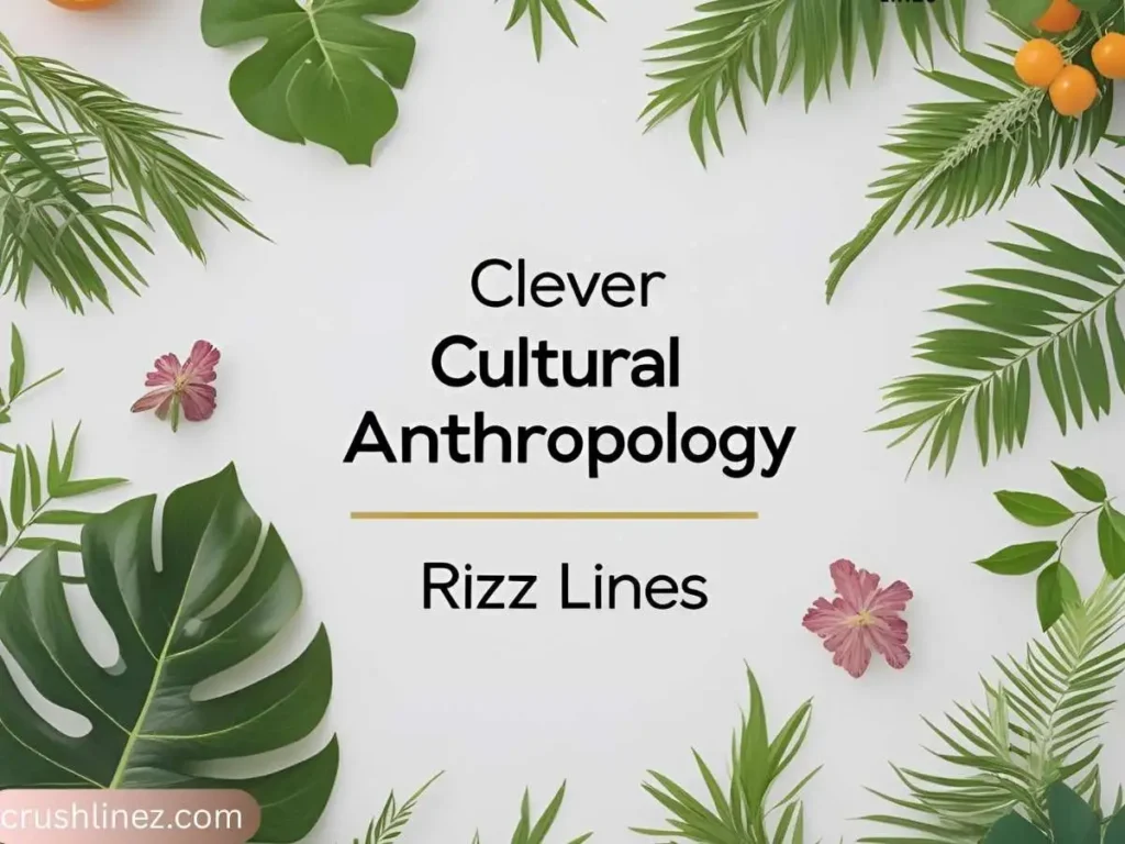 Clever Cultural Anthropology Rizz Lines
