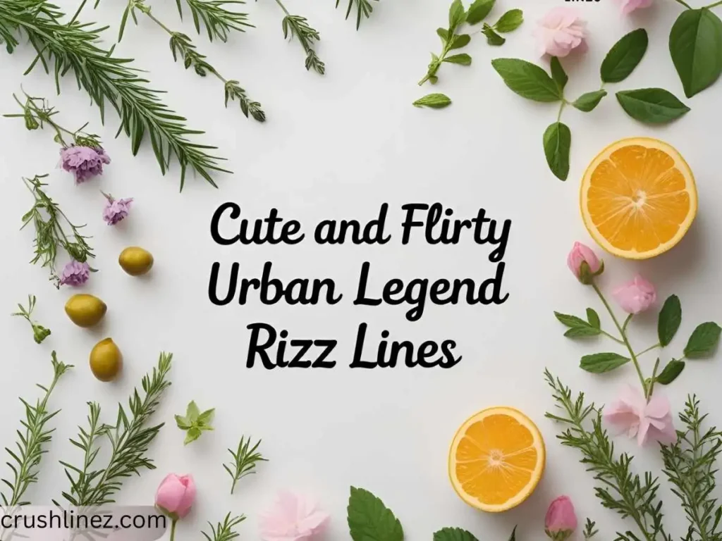 Cute and Flirty Urban Legend Rizz Lines