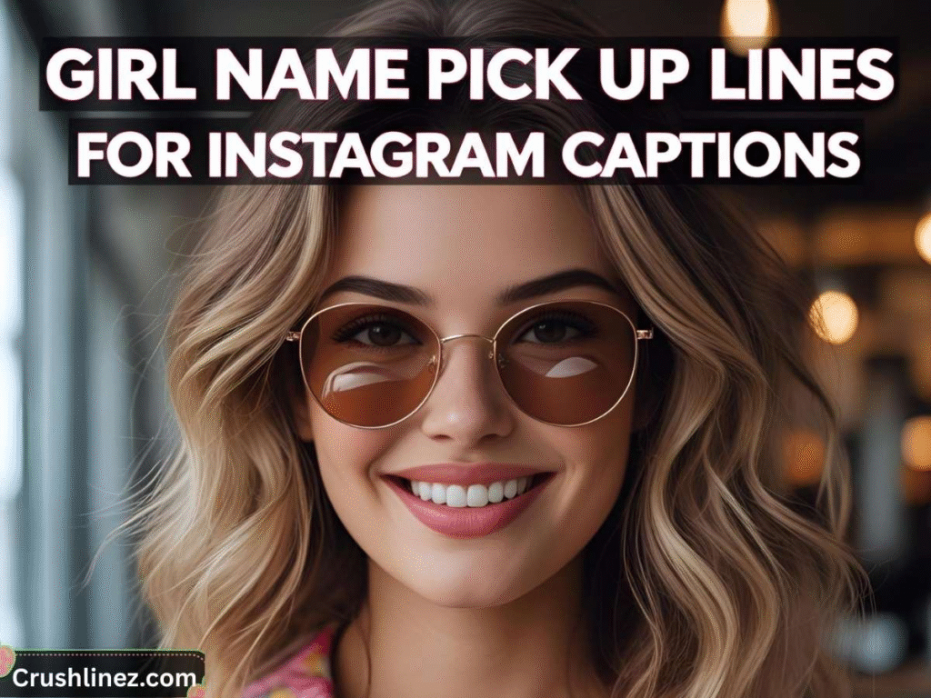 Girl name pick up lines for Instagram captions