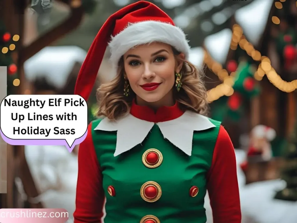 Naughty Elf Pick Up Lines with Holiday Sass
