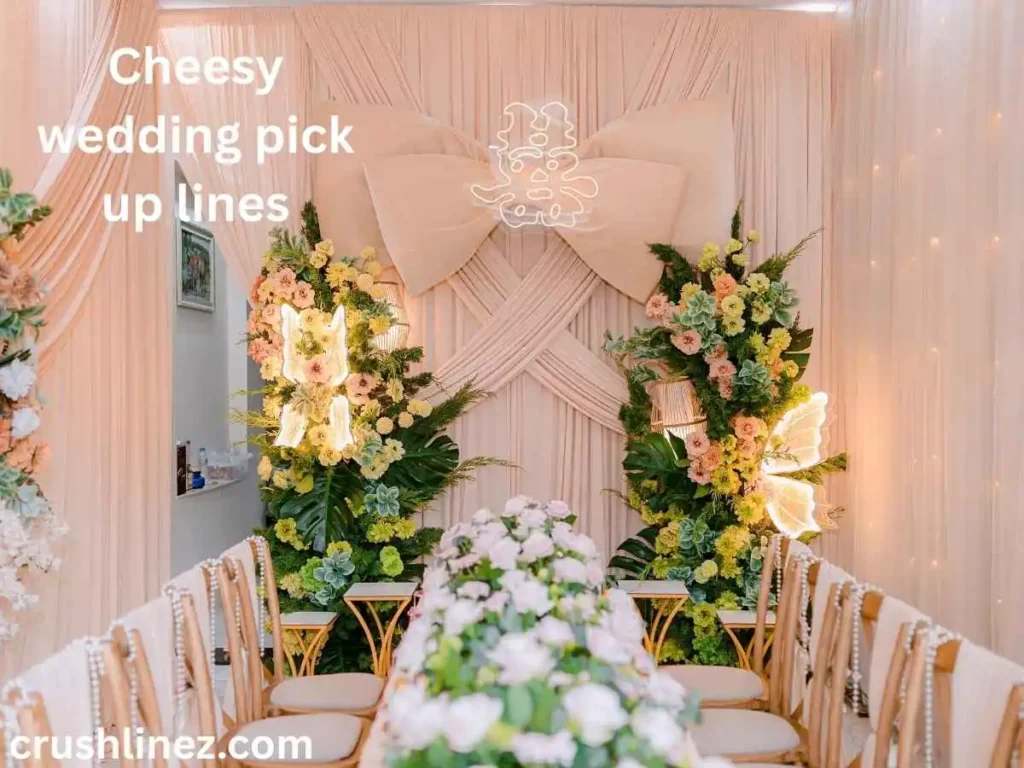 Cheesy wedding pick up lines