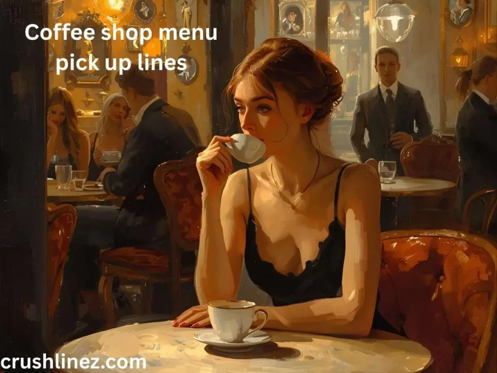 Coffee shop menu pick up lines