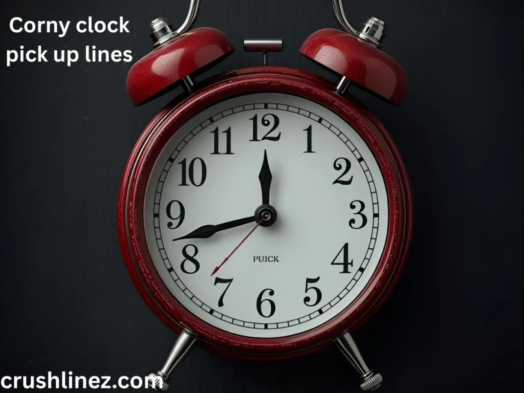 Corny clock pick up lines