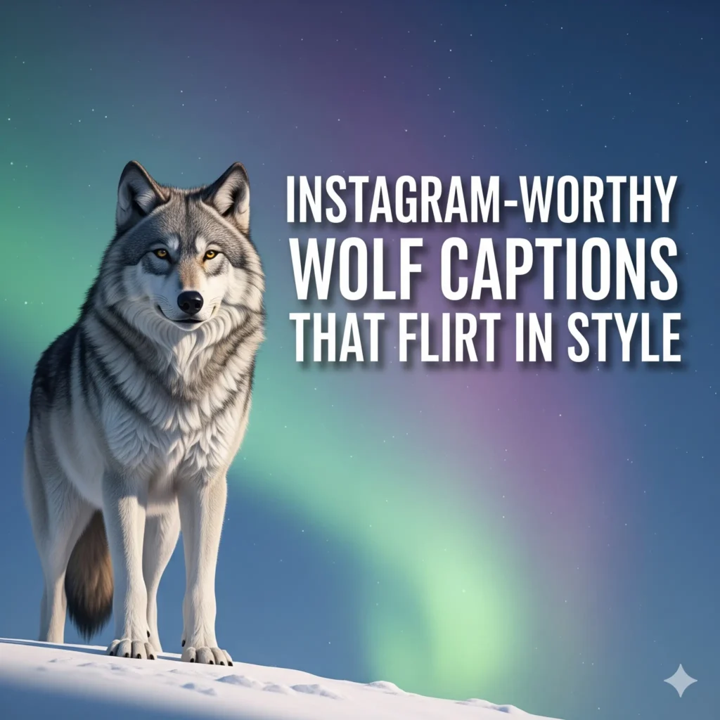 Instagram-Worthy Wolf Captions That Flirt in Style