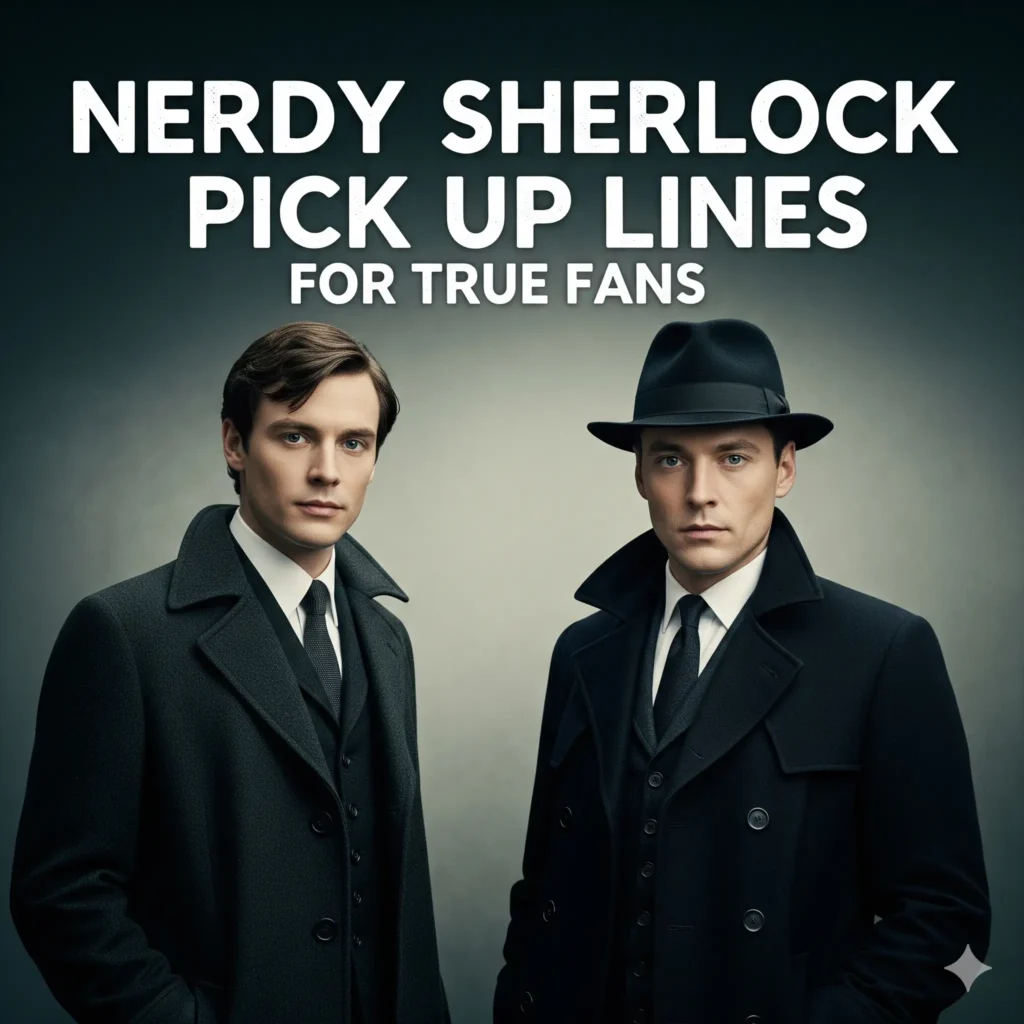 Nerdy Sherlock Pick Up Lines for the True Fans