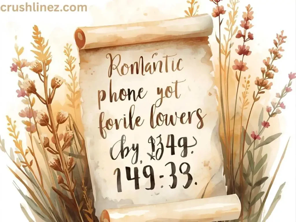 Romantic phone number pick up lines