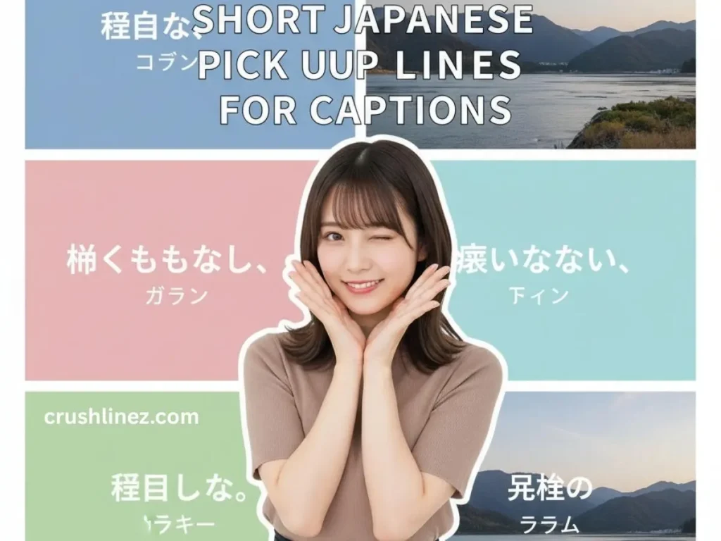 Short Japanese Pick Up Lines for captions