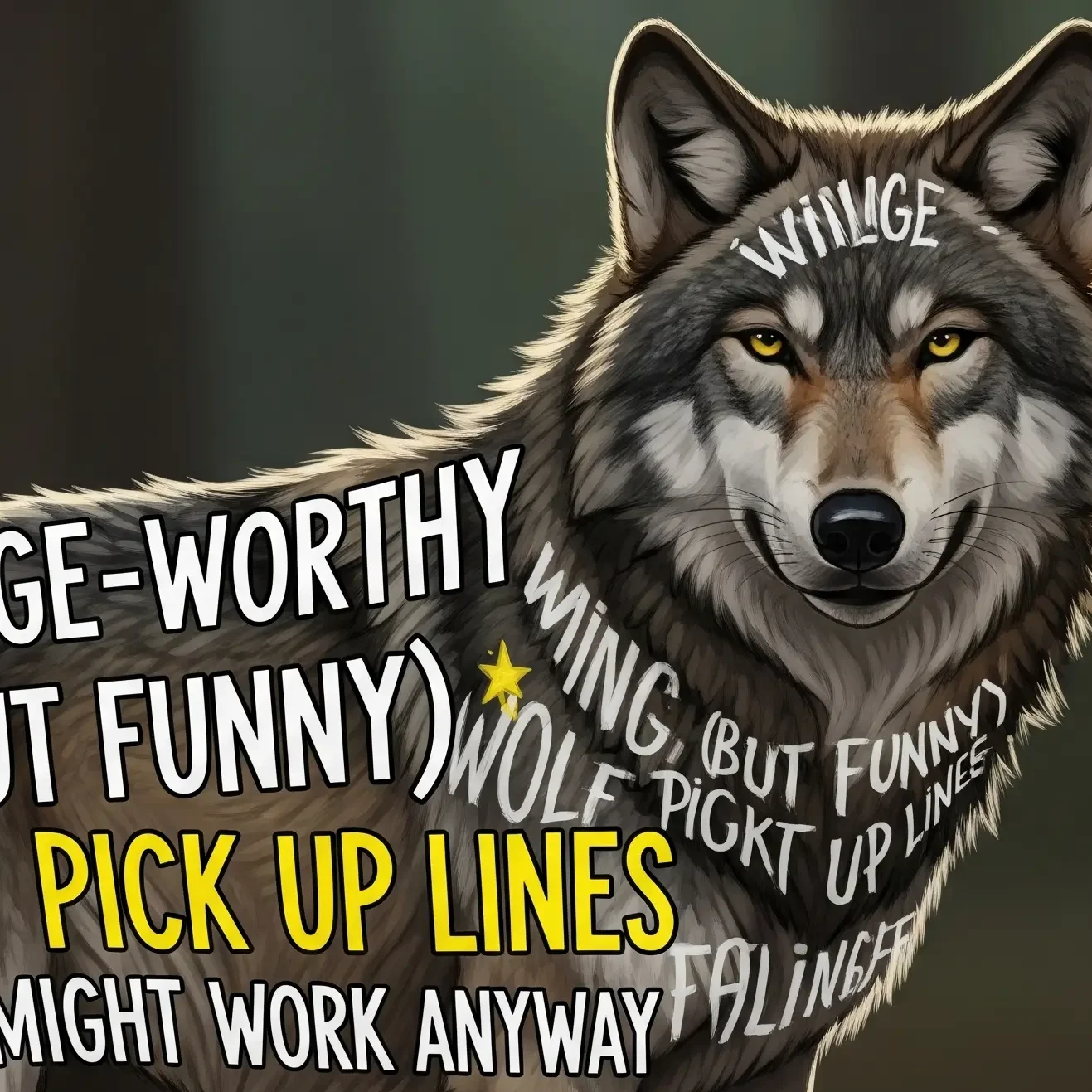 Cringe-Worthy (But Funny) Wolf Pick Up Lines That Might Work Anyway