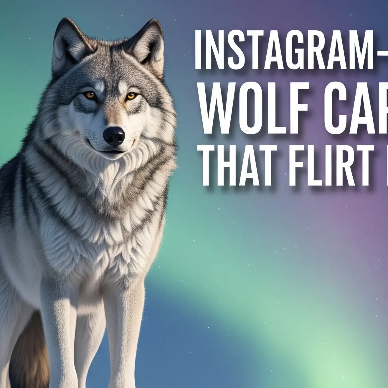Instagram-Worthy Wolf Captions That Flirt in Style