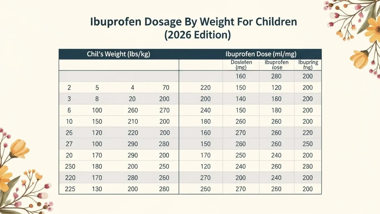 Ibuprofen Dosage By Weight