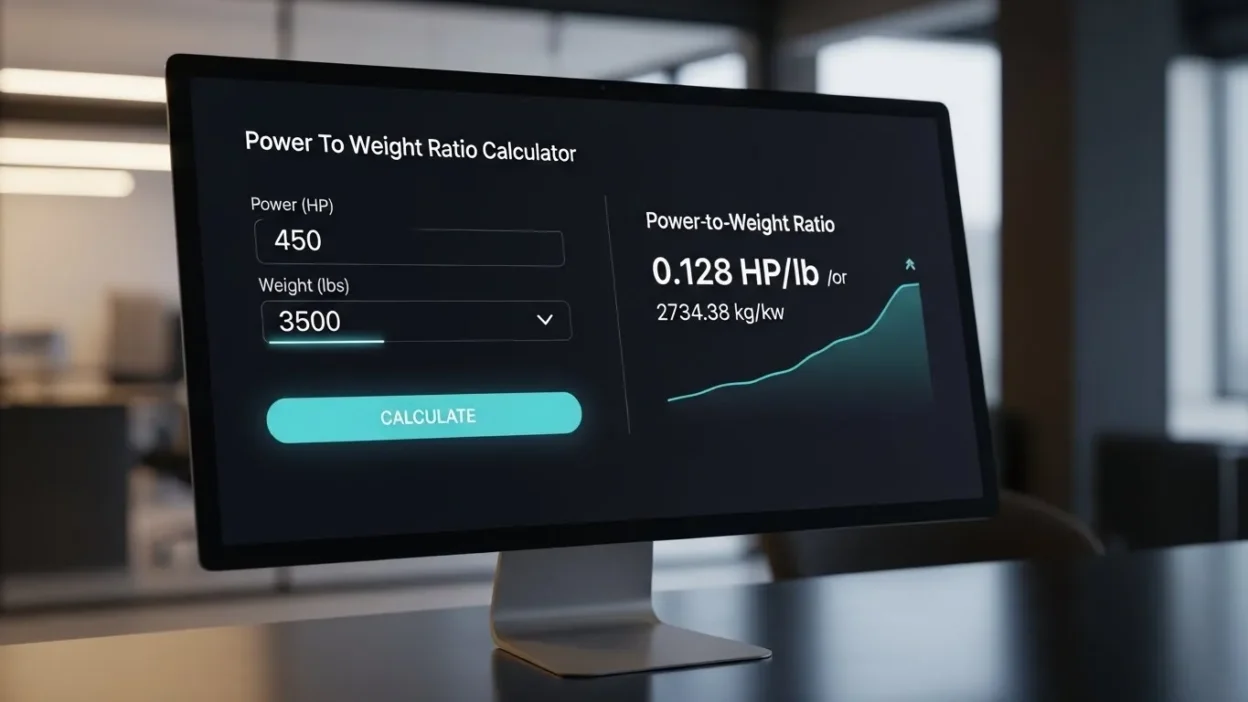 Power To Weight Ratio Calculator